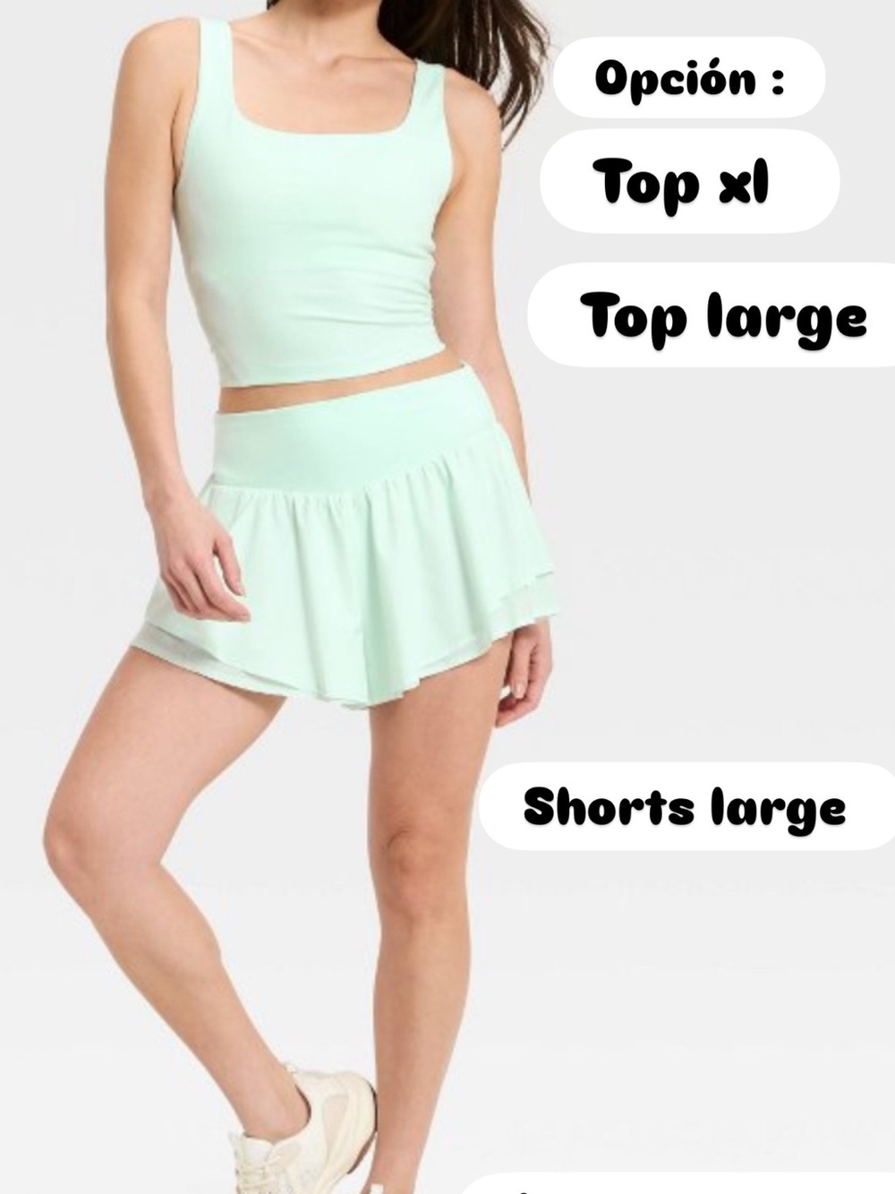 all in motion Mint Green Athletic Skort Shorts